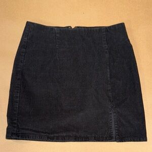 Aeropostale Classic Black Corduroy Mini Skirt Size Small